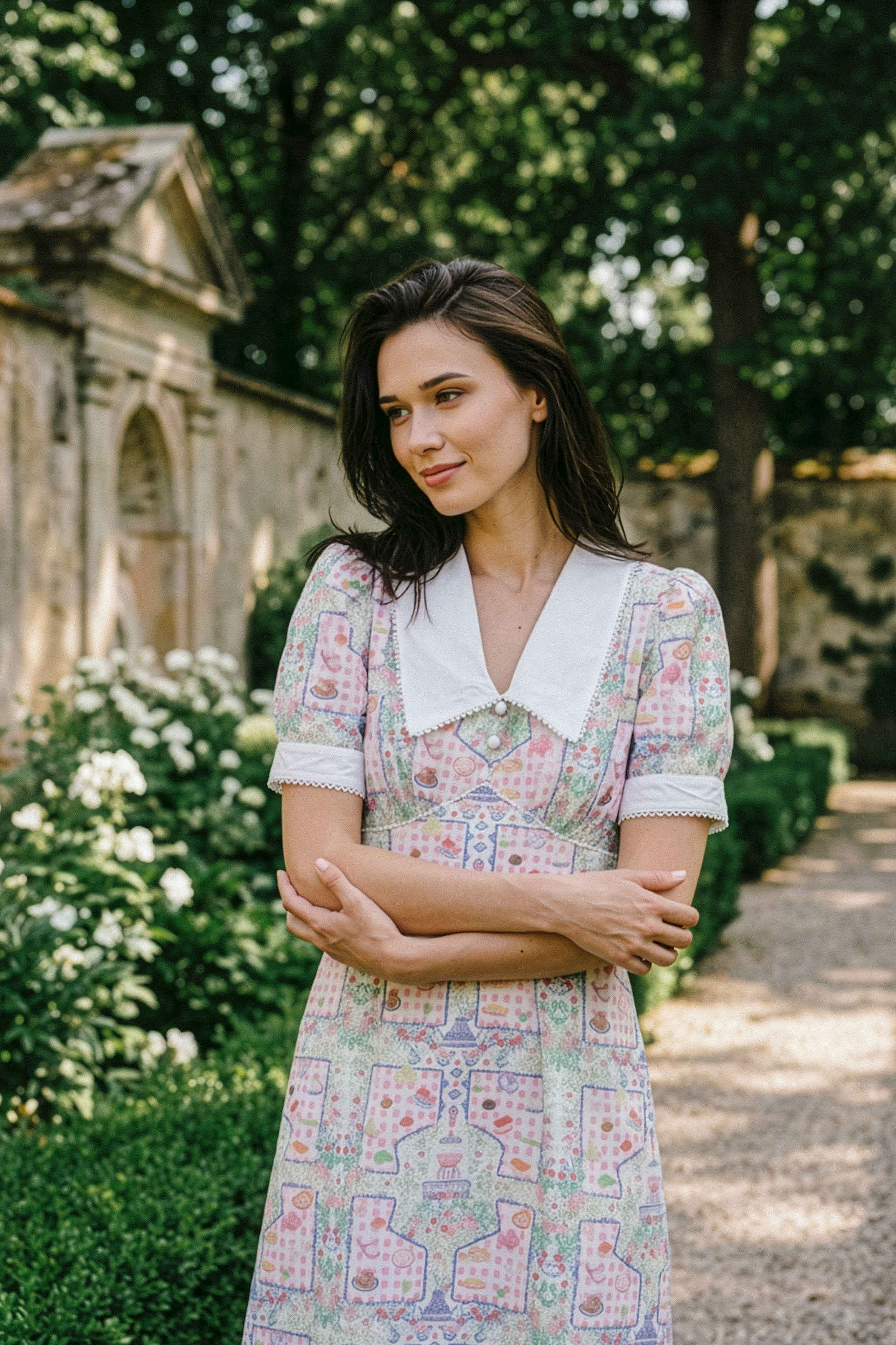 Primrose Sun Dress (Red Stripe/ Pink Kueh Kueh)