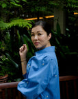 Forget-Me-Not Embroidered Shirt Dress