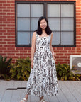 Caffeine-Fix Drop Waisted Maxi Dress