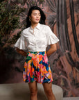 Rie Flutter Crop Top