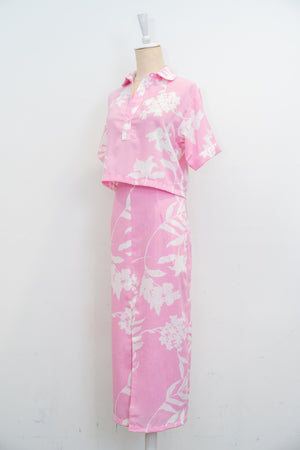 Bora Skirt Set - Pink / Blue