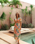 Magnolia Cut-out Maxi - Tropicana