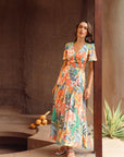 Magnolia Cut-out Maxi - Tropicana