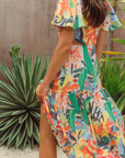 Magnolia Cut-out Maxi - Tropicana