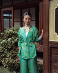 Midori Silk Drawstring Pants