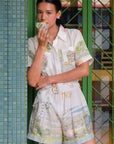 Treasure Island Linen Playsuit PREORDER