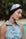 Embroidered Denim Headband