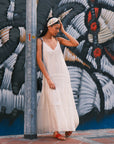 Nassim Embroidery Slip Dress