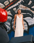 Nassim Embroidery Slip Dress