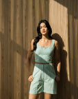 Wes Bustier Top - Jade Stripes