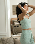 Wes Bustier Top - Jade Stripes