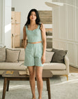 Wes Bustier Top - Jade Stripes
