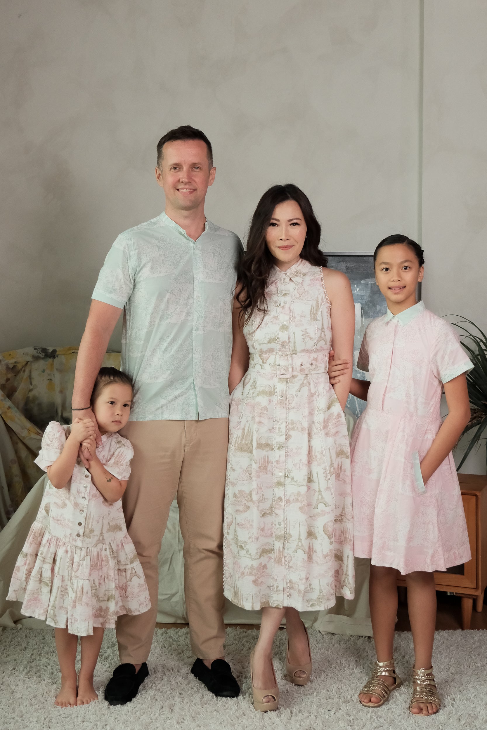 Lil&#39; Elysees Shirt Dress - Pink Toile