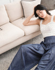 Wes Bustier Top - Ivory Geo Lace
