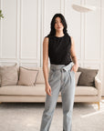 Sloane Panelled Tee - Black / White / Olive / Bronze