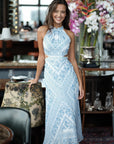 Delphine Maxi Cheongsam - Paisley