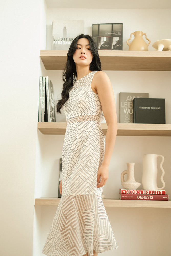 Olympia Midi Dress - White