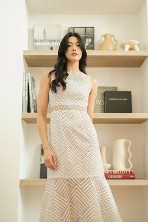 Olympia Midi Dress - White