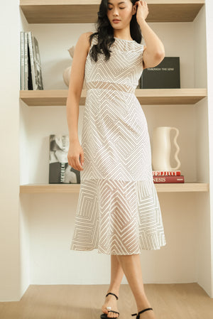 Olympia Midi Dress - White