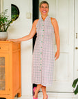 Chelsea Halter Tweed Cheongsam - Pastel