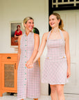 Chelsea Halter Tweed Cheongsam - Pastel