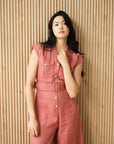 Ellis Midi Jumpsuit - Rust