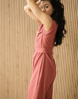 Ellis Midi Jumpsuit - Rust