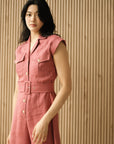 Ellis Midi Jumpsuit - Rust