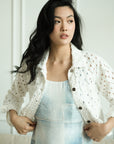 Darcy Denim Jacket - Blue/White