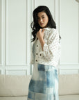 Darcy Denim Jacket - Blue/White