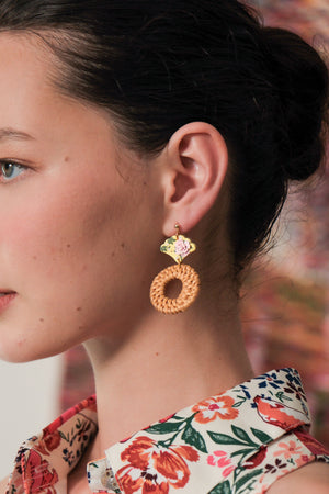 ClayMyWay Earrings - Rattan Ring