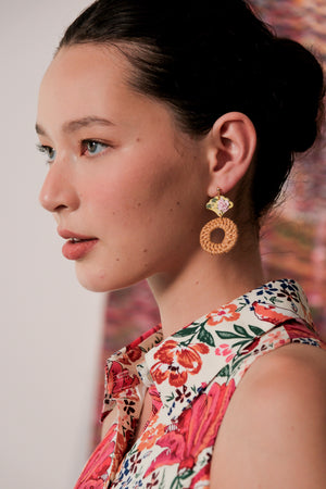 ClayMyWay Earrings - Rattan Ring