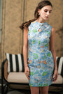 Lotus Jacquard Dress