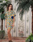 Faye Flutter Sleeves Knot Dress