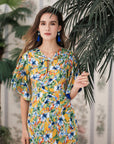 Faye Flutter Sleeves Knot Dress