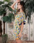 Faye Flutter Sleeves Knot Dress