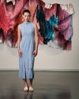 Gatsby Sleeveless Slit Cheongsam - Black / Chambray
