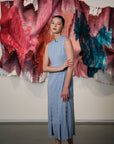 Gatsby Sleeveless Slit Cheongsam - Black / Chambray
