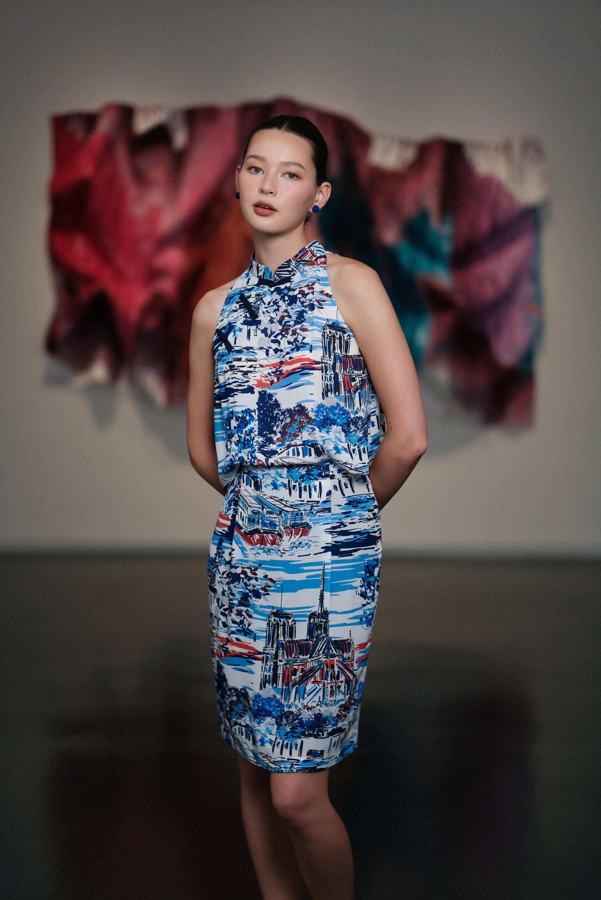 Jess Cheongsam - Azure / European Dream