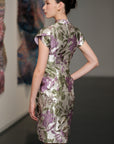 Lavender Jacquard Cheongsam