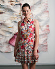 Paradis Halter Shirt Dress