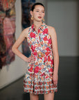Paradis Halter Shirt Dress