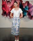 Wonder Skirt - Blueberry Floral / Vintage Floral / Violet Blooms