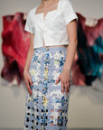Wonder Skirt - Blueberry Floral / Vintage Floral / Violet Blooms