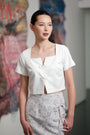 Loren Cropped Top - Black / White