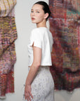 Loren Cropped Top - Black / White