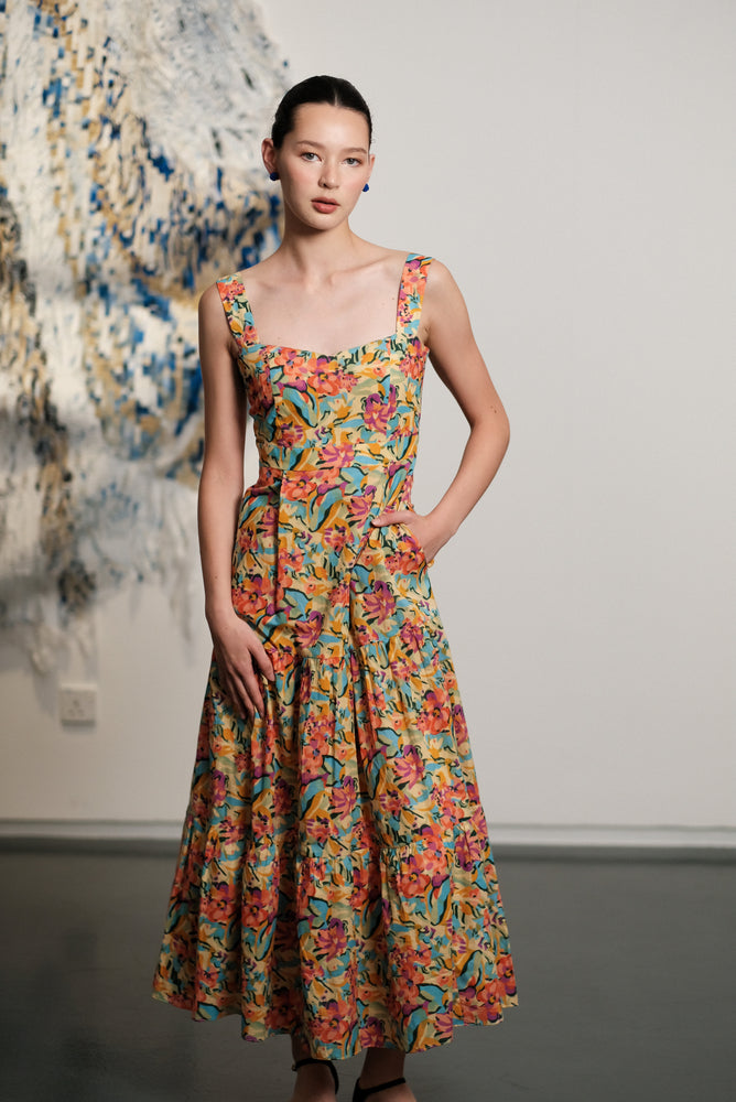 Odelia Maxi Dress - Multicoloured Floral