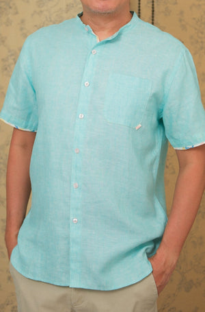 
            
                Load image into Gallery viewer, Cecile Men&amp;#39;s Shirt - Chambray Green
            
        