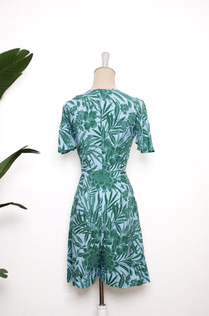 Rory Tie-Front Playsuit - Tropical Haven