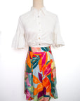 Rie Flutter Crop Top